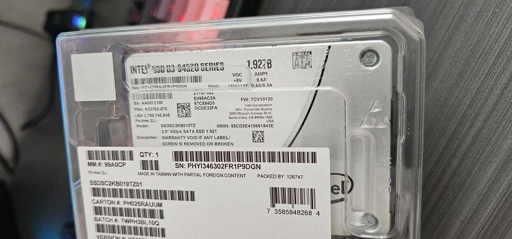 Ссд серверный ssd d3 s 4520