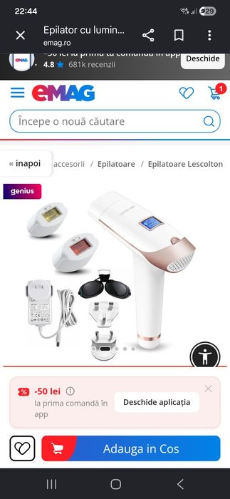 Aparat epilare definitiva ipl