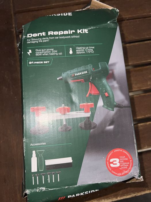 Пистолет за горещо лепило parkside