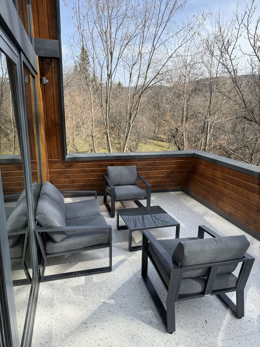 Complex A-Frame | 2 cabane + AC pentru încă 3 | Teren 2.157 mp | Ocupare 74%