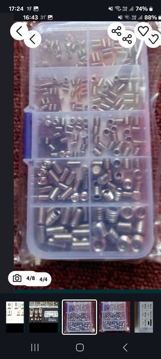 Suruburi inbus hexagonale inox 200buc și 450buc