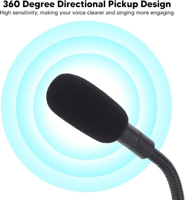 USB Компютърен микрофон, насочен на 360 градуса от Shanrya