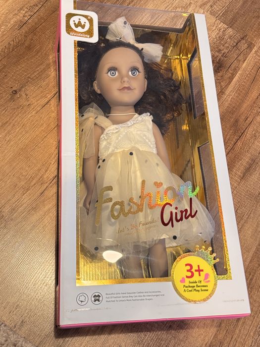 Papusa Mappy Fashion 46cm cu rochiță bej jucarii fetite