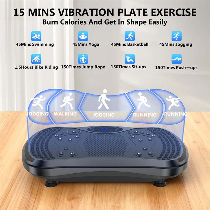 Фитнес вибрационна плоча за упражнения вибро плоча , с Bluetooth