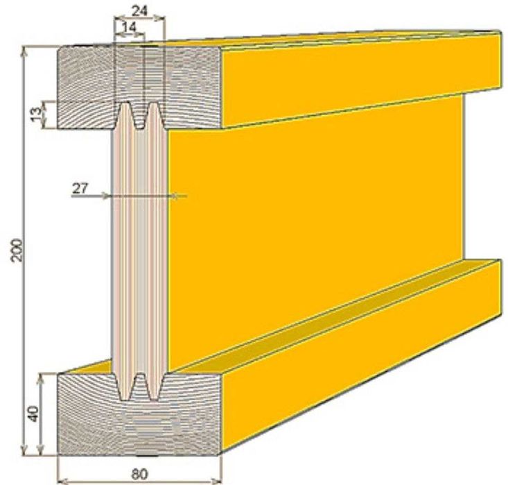Балка двутавровая опалубочная, БДК-1, 90 000 сум с НДС