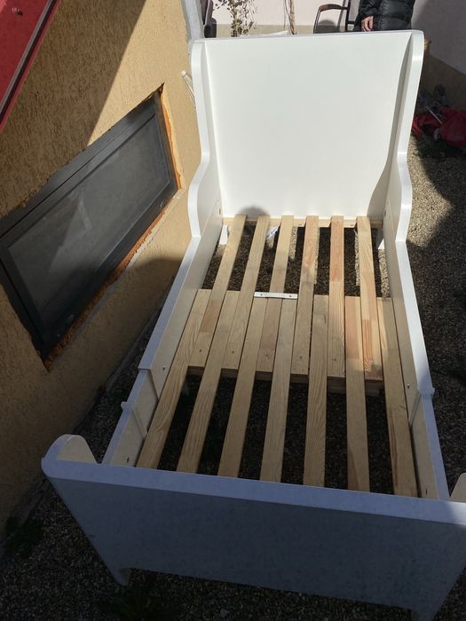 Pat Ikea copii cu cadru extensinil saltele incluse