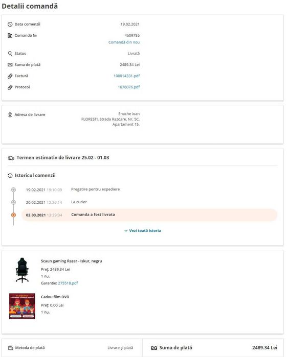 Scaun de gaming - Razer Iskur