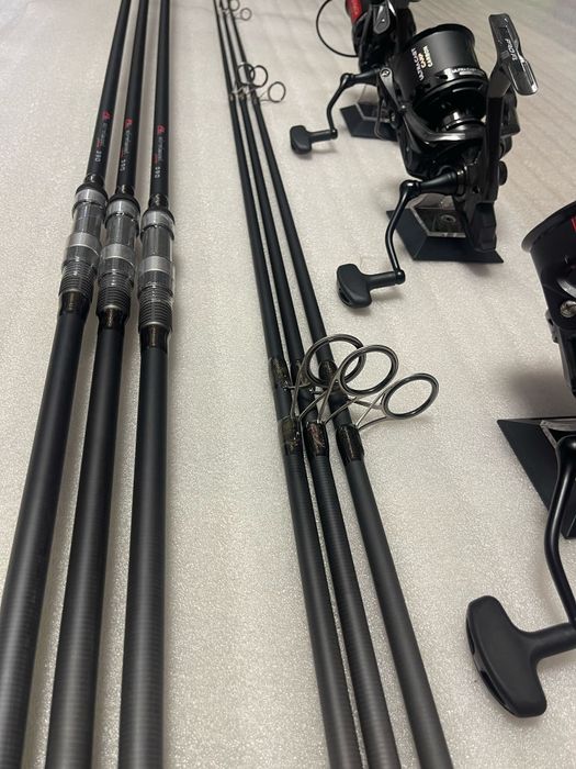 SET 3 Lansete FL Strategist 3.90m/3.75lbs+3 Mulinete FL 14000 New 2025