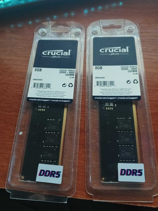 DDR5 8x2=16 Crucial