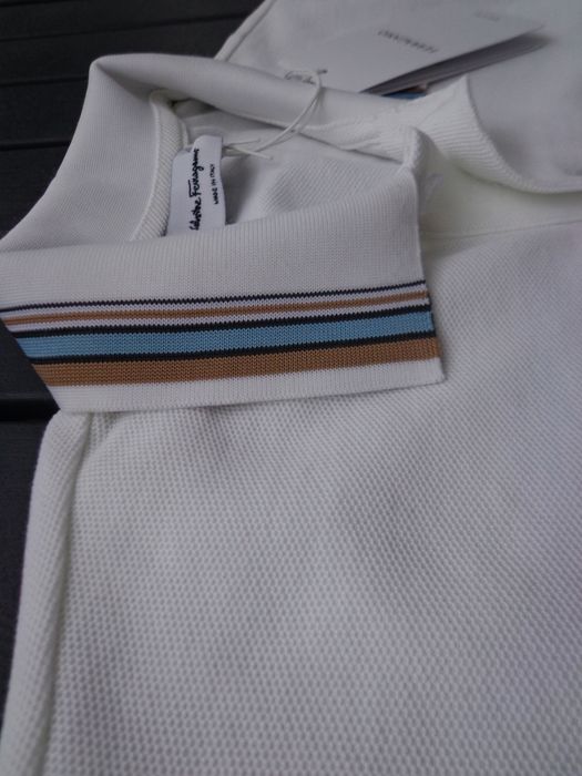 Мъжка поло тениска Ferragamo white Polo T shirts