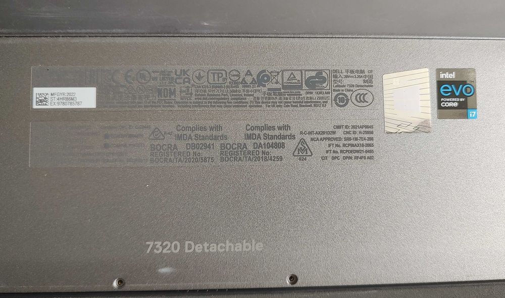 Piese Tableta Dell 7320 2 in 1 Intel Core i7-1180G7 4.60 GHz 16GB DDR4 Display 13 Touchscreen