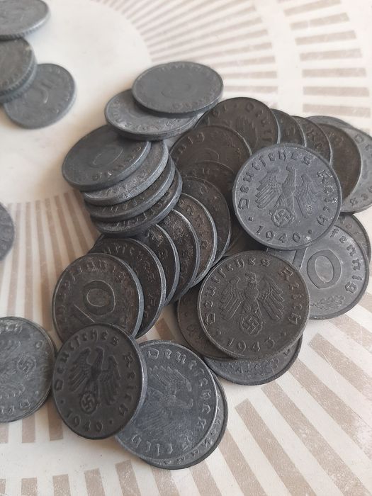 Monede germane 1, 5, 10 Reichspfennig 1940-1944