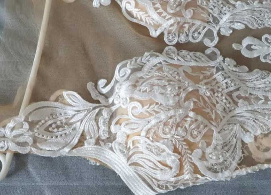 Rochie de mireasă 2 în 1 – Creație Atelier Isabeli – Mărime S/M