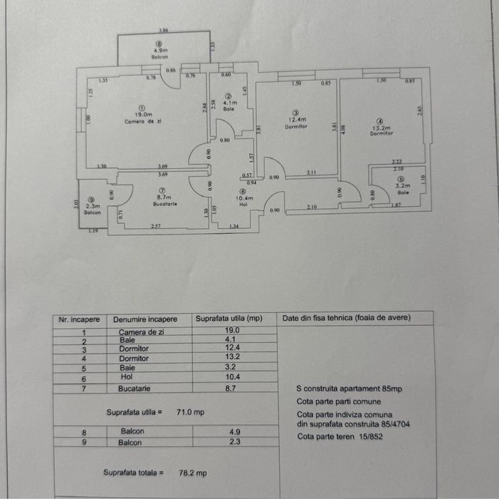 Apartament cu 3 camere Chindia Parc Residence