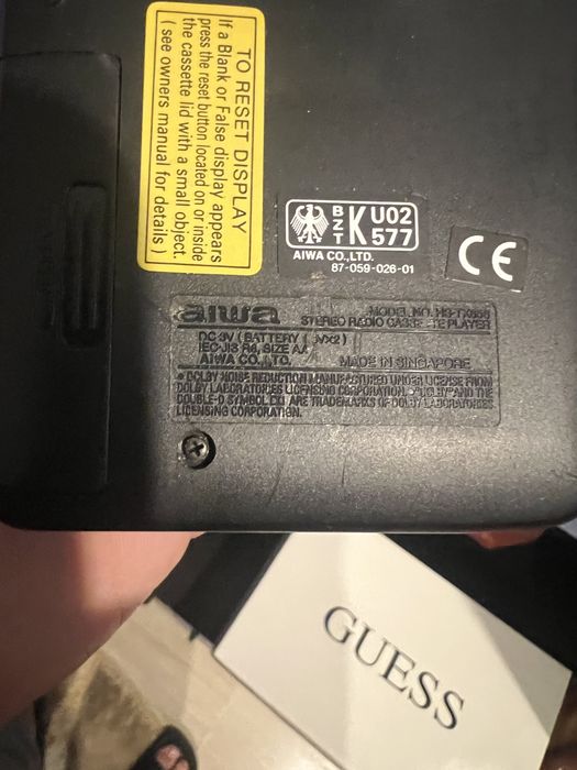 Walkman Aiwa TX 656 partial Functional