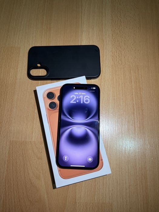 iPhone 16 Black Titanium,Garanție, 5G 128 GB, 17 Air, 12 Pro