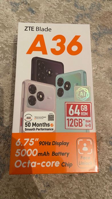ZTE A36 новый запечатанный