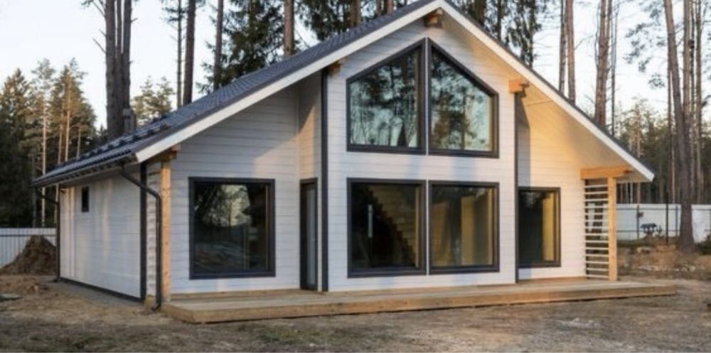 Case pe structura metalică de locuit