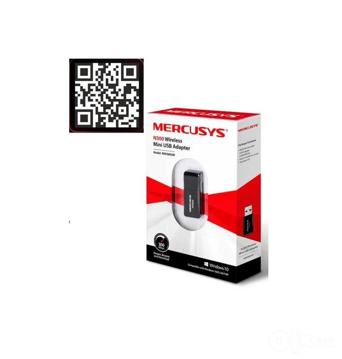 Mercusys MW300UM Wi-Fi роутер адаптер +-