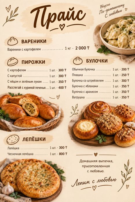 Полуфабрикаты домашние