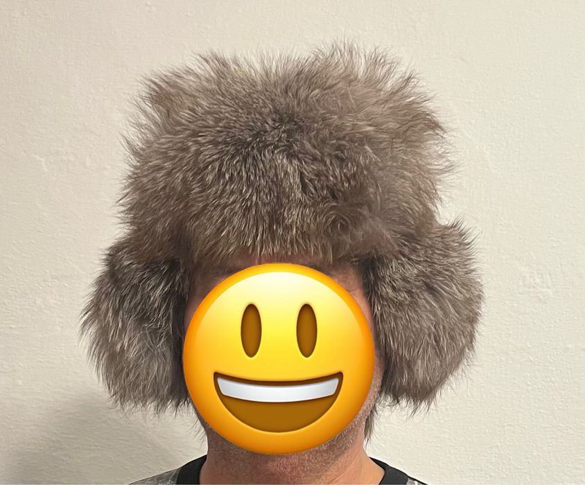 Шапка чернобурка с хвостом