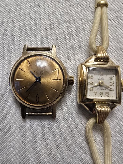 Set 2 Ceasuri Vintage de Damă – ZICO (Germania) & SLAVA (URSS) – Mecan