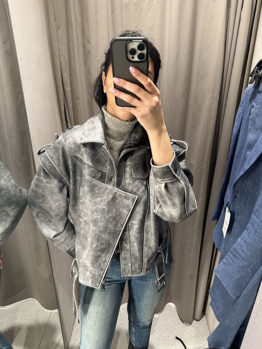 Geaca stil manokhi piele naturala