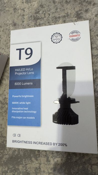 LED T9 H4 — 8000 Lm, новая