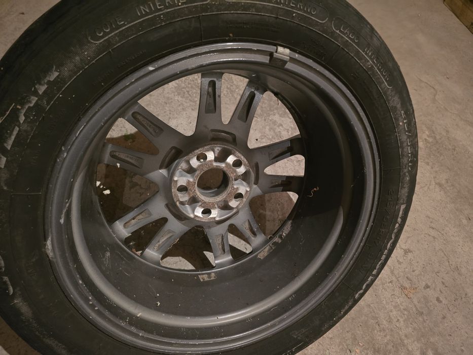 Титановый диск с летней резиной