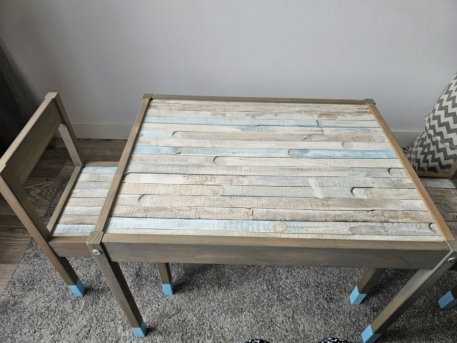 IKEA set copii masuta 2 scaune lemn