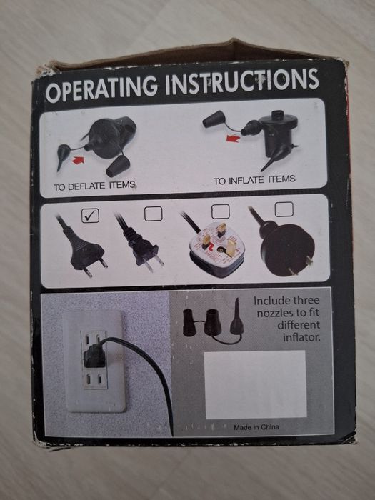 Насос для матраса и надувных вещей.
