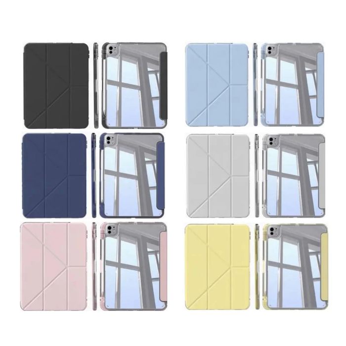 Чехол MUTURAL CLEAR-PRO для ipad 11 A16 (прозрачный с подставкой