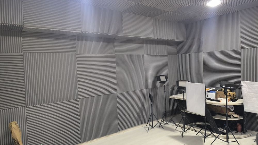 Акустик порололар диффузор панеллар студия колл центр