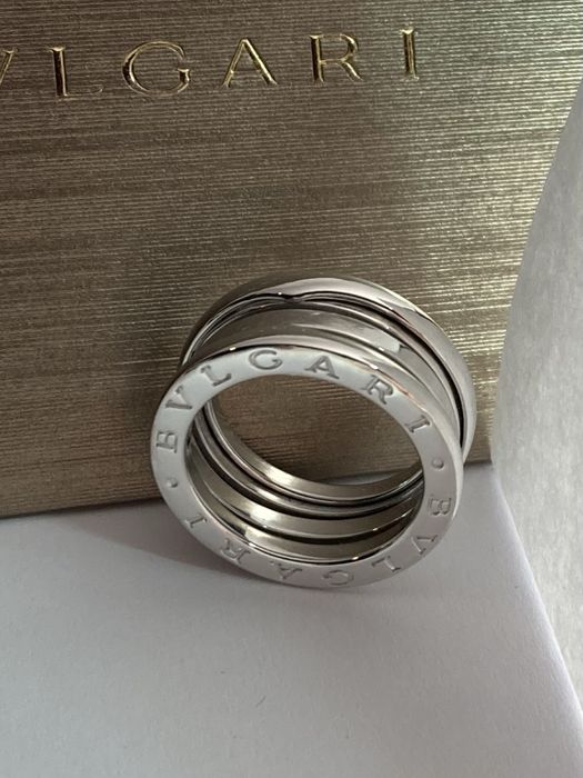 Inel aur alb 18kt.BULGARI B01.