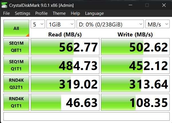 SSD Kingston KC600 256GB SATA III – 97% Health – Testat – 562 MB/s
