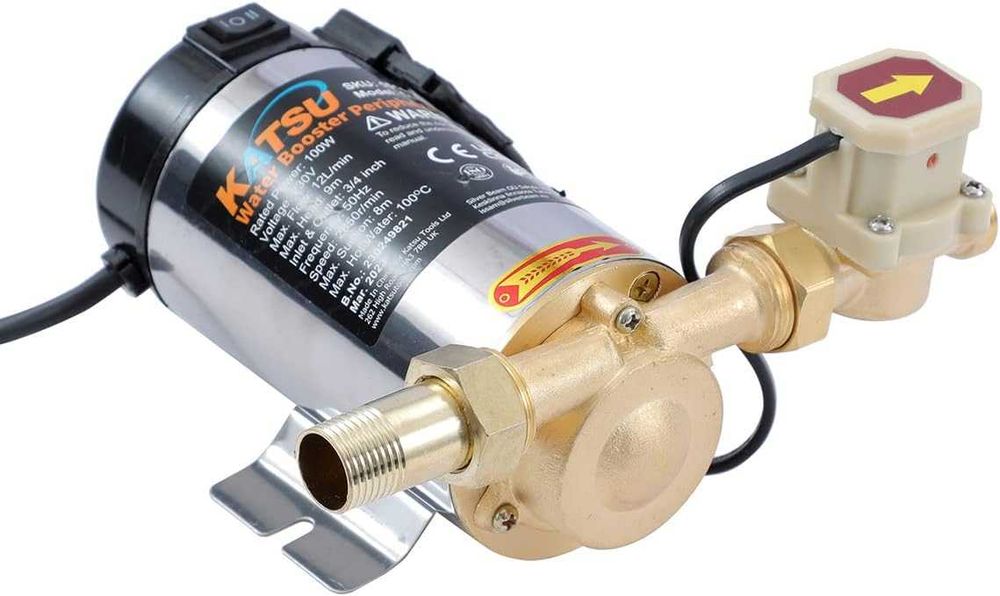 Pompă de presiune Katsu pentru apă calda/rece 100W, cu comutator de control automat și manual