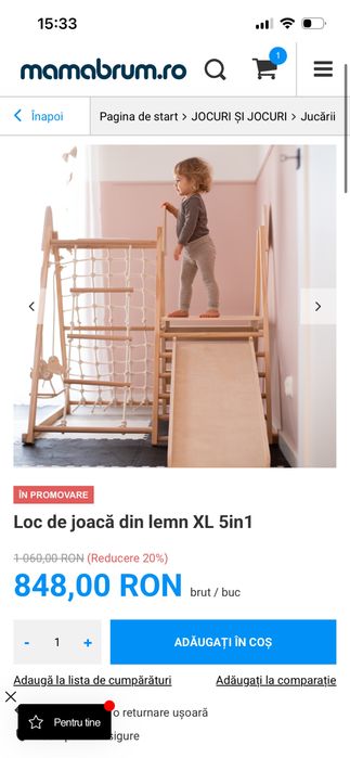 Vand loc de joaca Mamabrum xl 5 in 1
