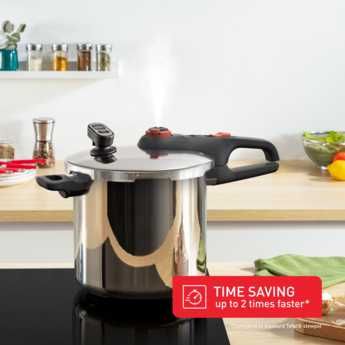 Oala sub presiune TEFAL Secure Chrono P2594401, 8l, inductie, NOU