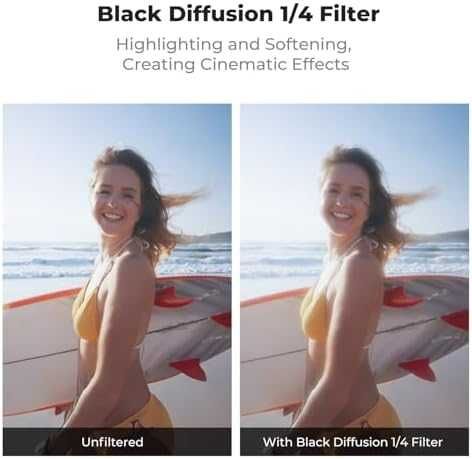 Нови DJI Osmo Action 6 филтри комплект 6 в 1 K&F CPL ND Black Mist 1/4