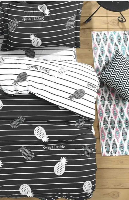 Set lenjerie pat dubla EnLora Home, bumbac, 240x260 cm, 162ELR2242 gri