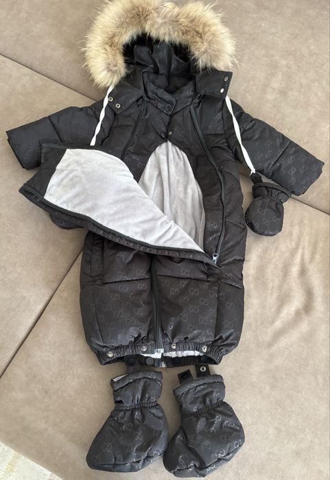 Детский зимний комбинезон-трансформер