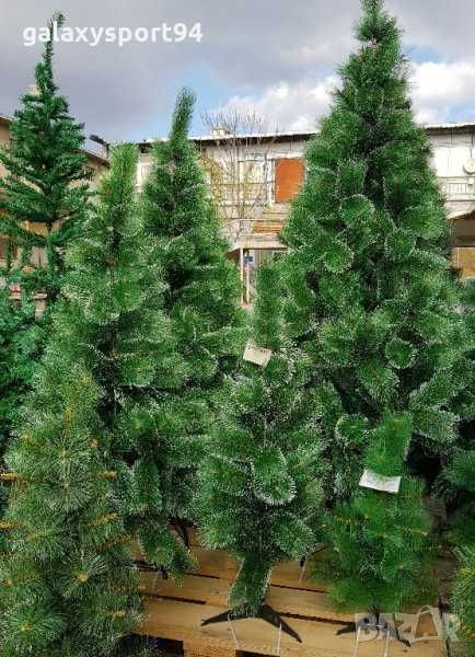 Бял връх Коледна Елха 120см/ 150см /180см 210см Метална Стойка