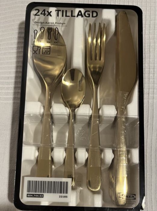 seturi  tacamuri aurii sau negre 24 piese