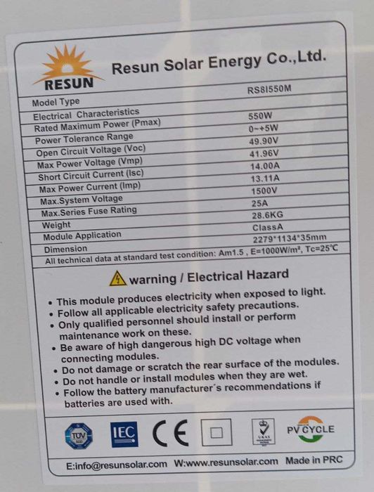 Солнечные панели RestarSolar