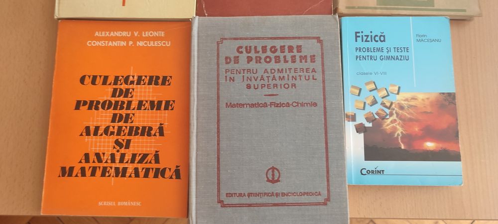 Culegeri de probleme de matematica si fizica