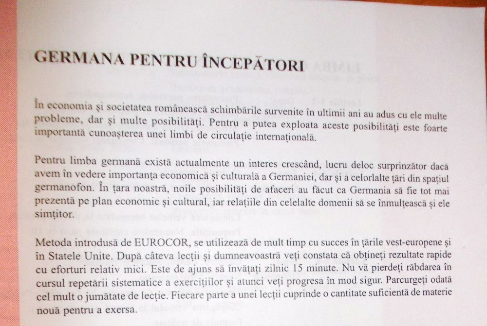 Invata Germana Singur / Cursuri limba germana