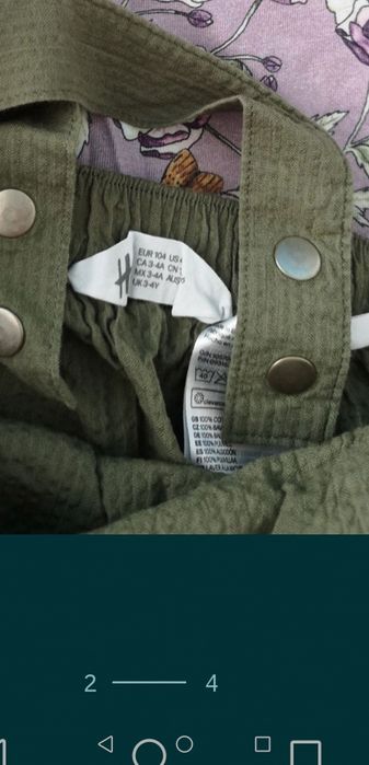 Sarafan muselină, mărimea 104, h&m.