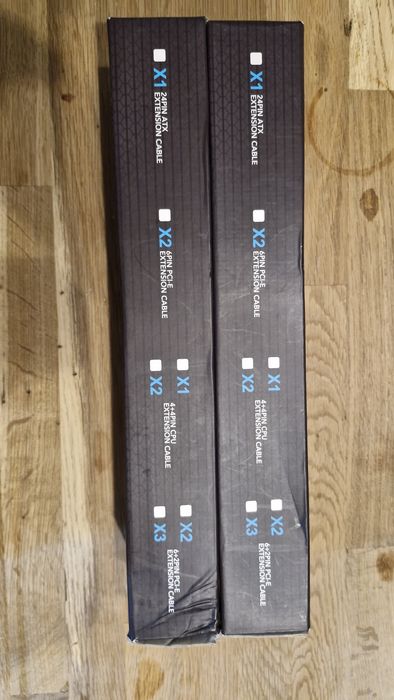 Extensii cabluri sursa PC Gaming Sirlyr – Rosu, Alb, Albastru