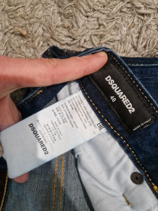 Dsquared2 blugi originali, marimea 48, straight fit dark blue