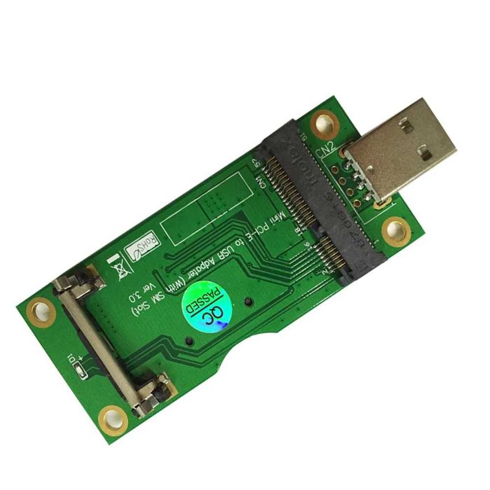 Mini PCI-E to USB Adapter със SIM слот за WWAN/LTE модул
